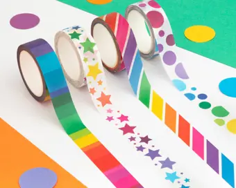 Product Image for: Rainbow Washi Tape Set of 4