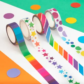 Rainbow Washi Tape Set of 4