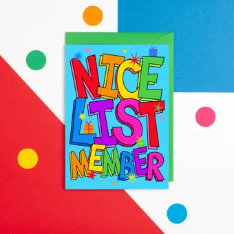 Nice List Member Christmas Card