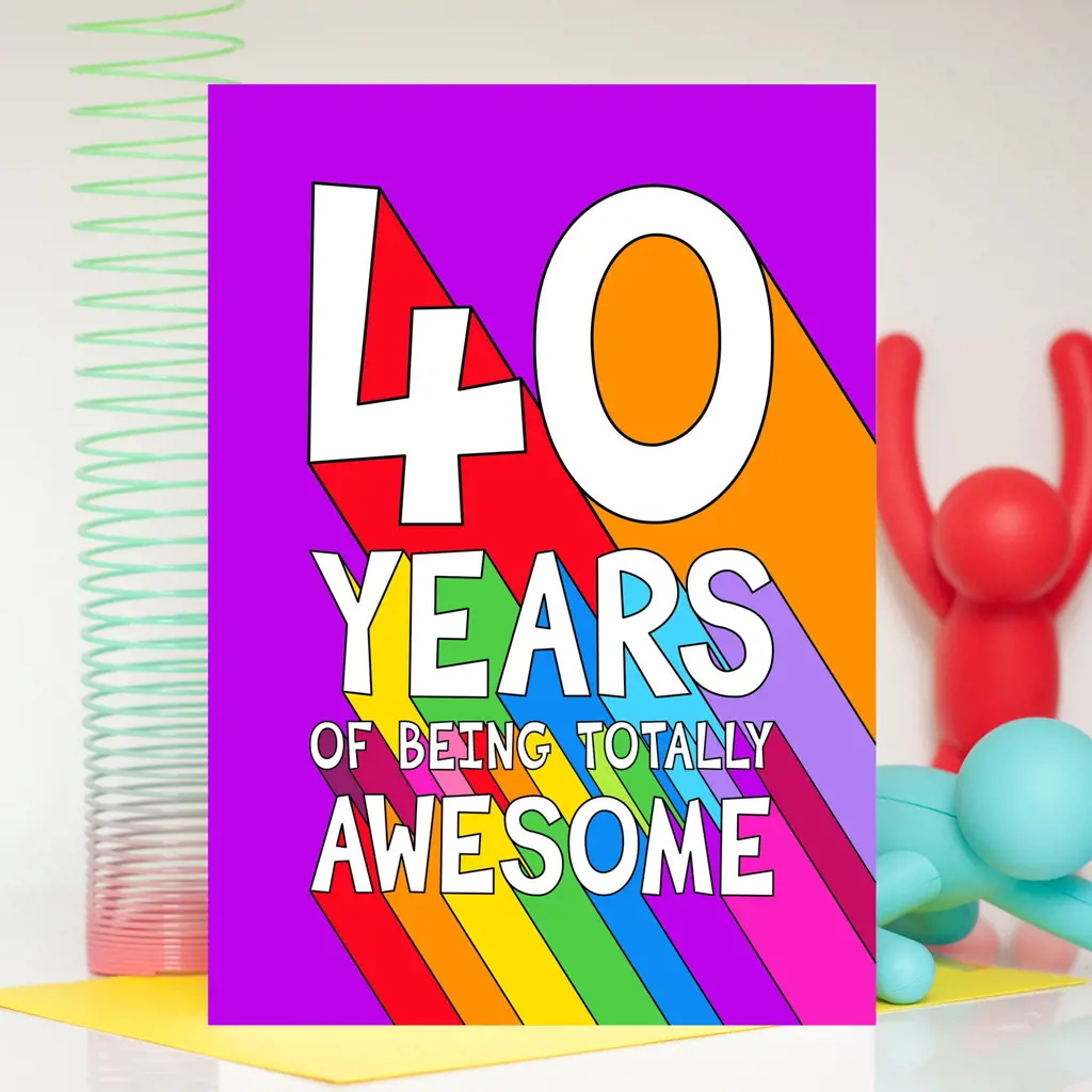 40th Birthday Card | Colour Their Day
