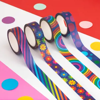 Colourful Washi Tape Set of 4